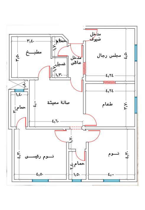 مخطط شقة 1