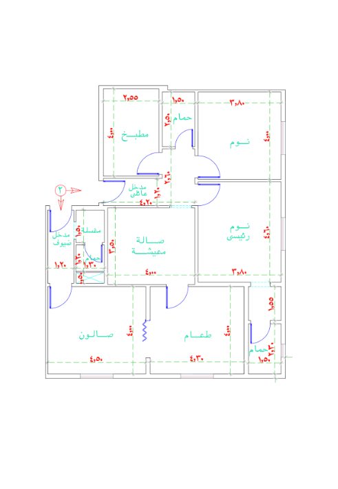 مخطط شقة 1